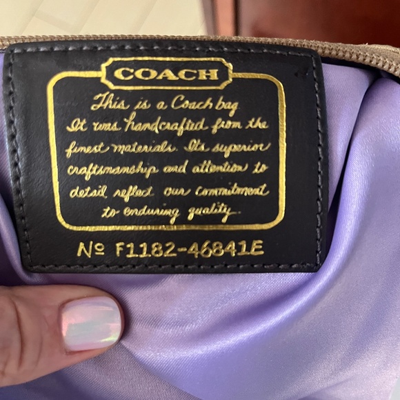 Gold Coach Satchel Purse - Picture 5 of 5